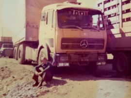 1974 Schnappschuss bei einer Fahrt in den Iran